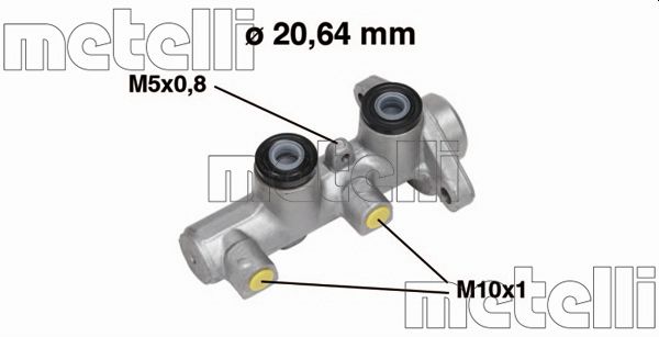 Hoofdremcilinder Metelli 05-0513