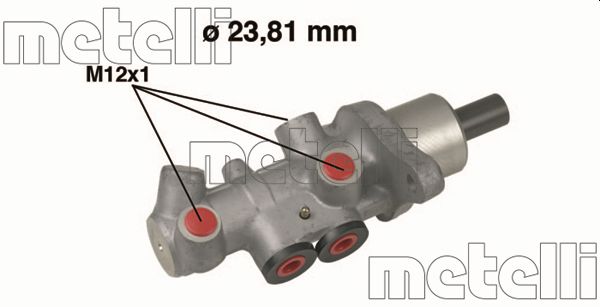 Hoofdremcilinder Metelli 05-0536