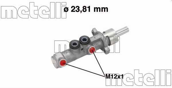 Hoofdremcilinder Metelli 05-0572