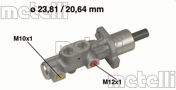 Hoofdremcilinder Metelli 05-0576