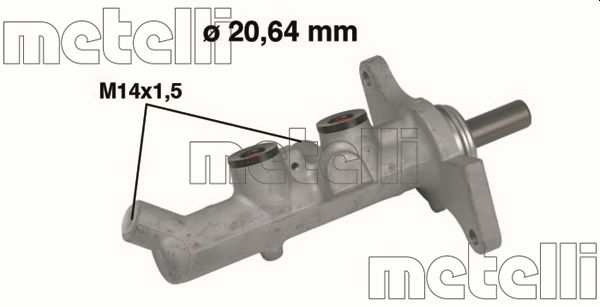 Hoofdremcilinder Metelli 05-0593