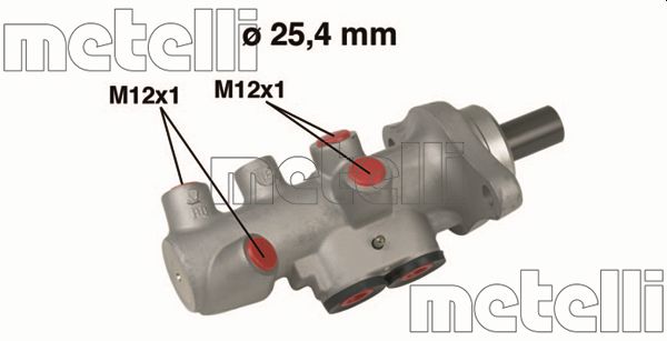 Hoofdremcilinder Metelli 05-0607