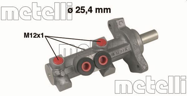 Hoofdremcilinder Metelli 05-0618