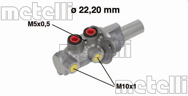 Hoofdremcilinder Metelli 05-0684