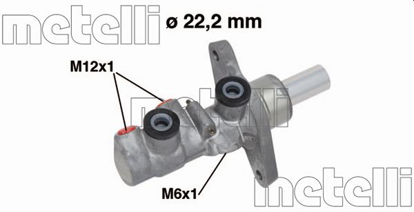 Hoofdremcilinder Metelli 05-0743