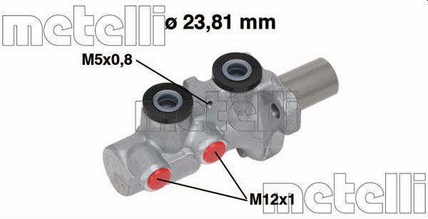 Hoofdremcilinder Metelli 05-0746