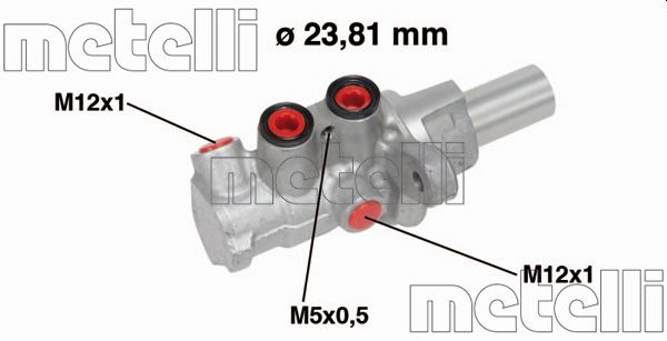 Hoofdremcilinder Metelli 05-0749