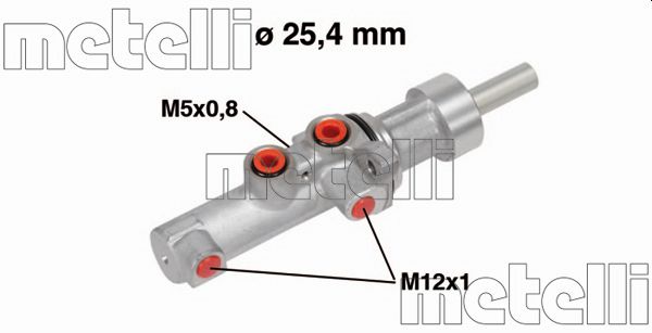 Hoofdremcilinder Metelli 05-0752