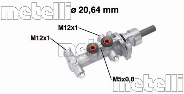 Hoofdremcilinder Metelli 05-0768