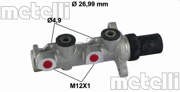 Hoofdremcilinder Metelli 05-0798