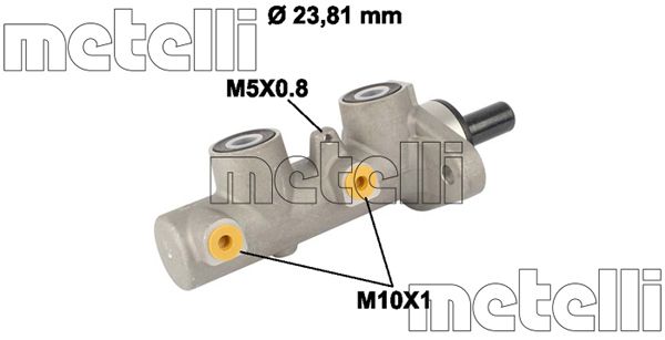 Hoofdremcilinder Metelli 05-0812