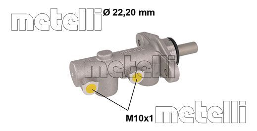 Hoofdremcilinder Metelli 05-0836