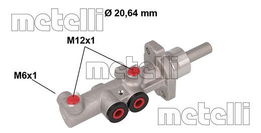 Hoofdremcilinder Metelli 05-0849