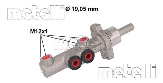 Hoofdremcilinder Metelli 05-0882