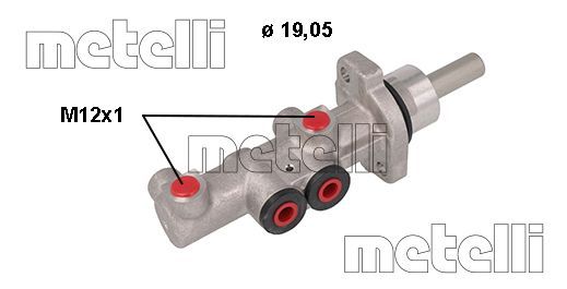 Hoofdremcilinder Metelli 05-1117