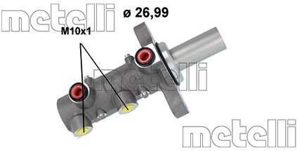 Hoofdremcilinder Metelli 05-1167