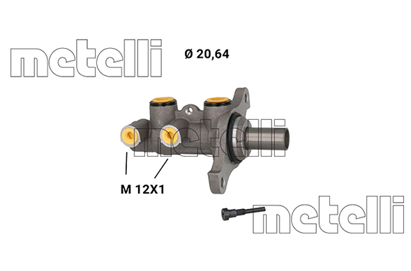 Hoofdremcilinder Metelli 05-1282