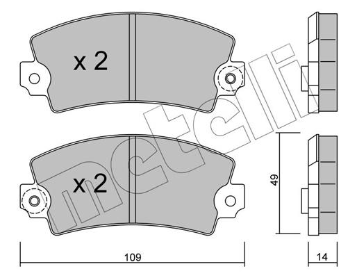 Remblokset Metelli 22-0005-1