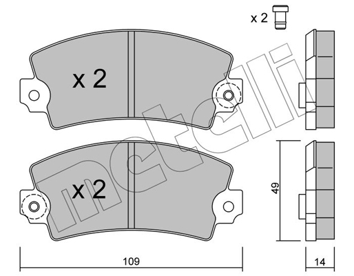 Remblokset Metelli 22-0005-5