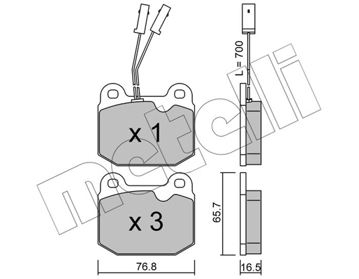 Remblokset Metelli 22-0013-0