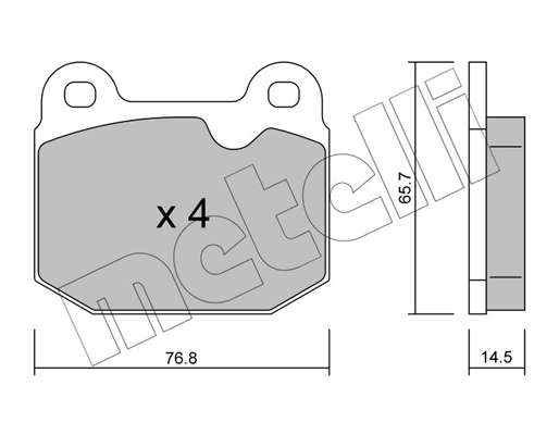 Remblokset Metelli 22-0013-3