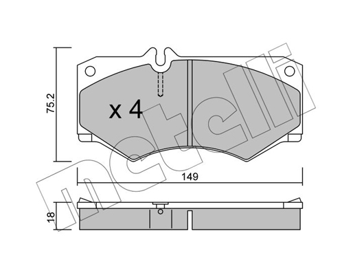 Remblokset Metelli 22-0014-0