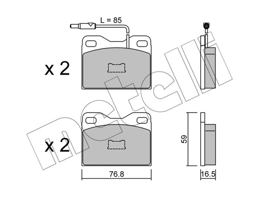 Remblokset Metelli 22-0015-5