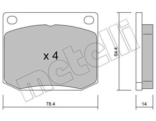 Remblokset Metelli 22-0018-1