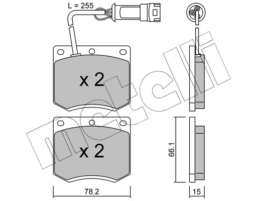 Remblokset Metelli 22-0023-1