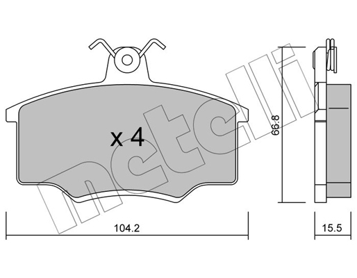 Remblokset Metelli 22-0024-1