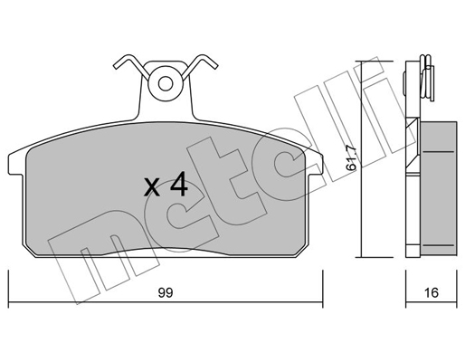 Remblokset Metelli 22-0026-0