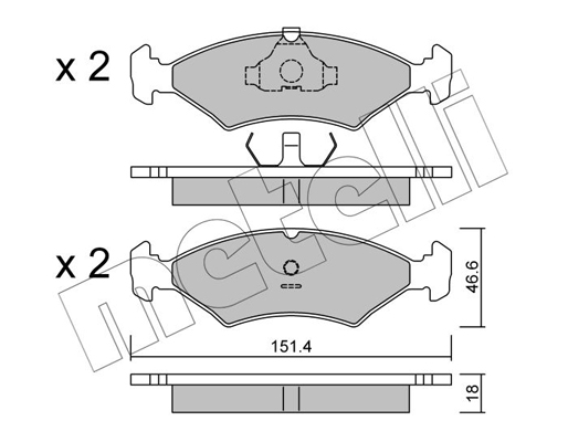 Remblokset Metelli 22-0029-0