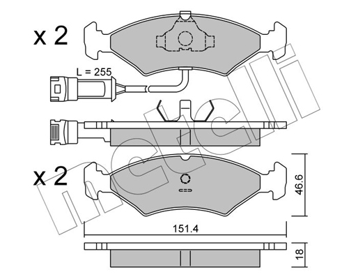 Remblokset Metelli 22-0029-1