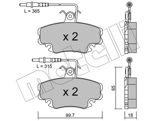 Remblokset Metelli 22-0032-1