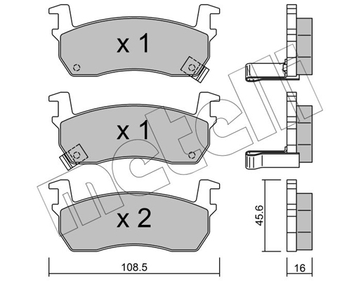 Remblokset Metelli 22-0034-1