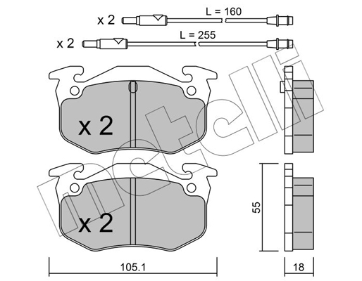 Remblokset Metelli 22-0036-0