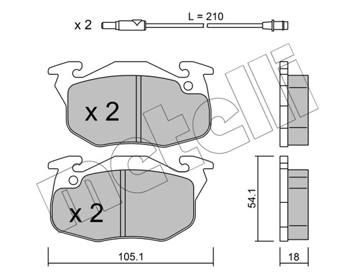 Remblokset Metelli 22-0037-0