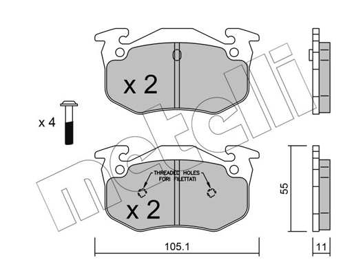 Remblokset Metelli 22-0038-1