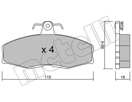 Remblokset Metelli 22-0039-0