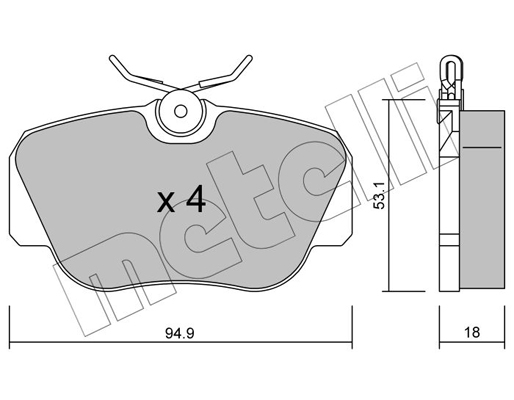 Remblokset Metelli 22-0041-0