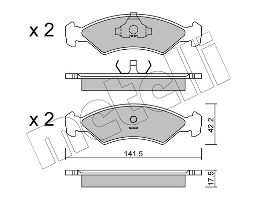 Remblokset Metelli 22-0043-0