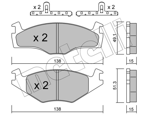 Remblokset Metelli 22-0045-0K