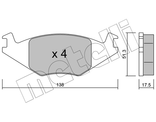 Remblokset Metelli 22-0047-0