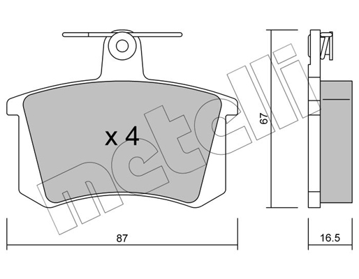 Remblokset Metelli 22-0048-0