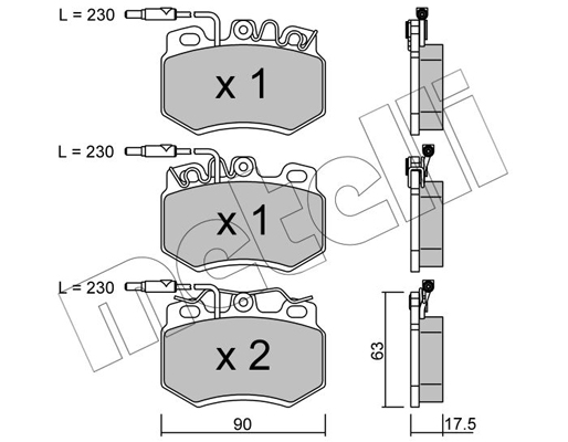 Remblokset Metelli 22-0049-0