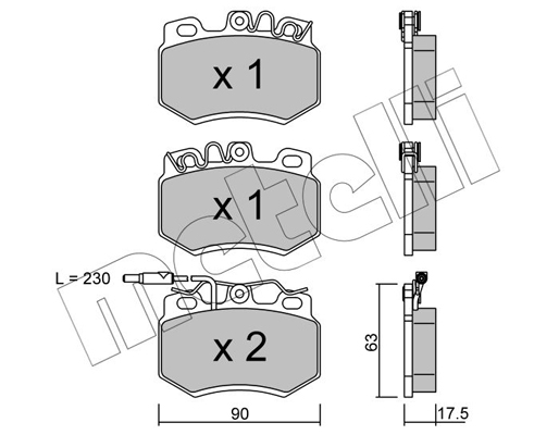 Remblokset Metelli 22-0049-1