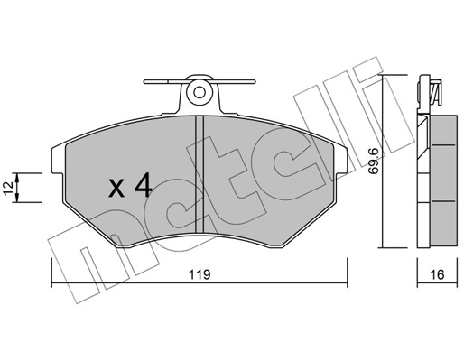 Remblokset Metelli 22-0050-0