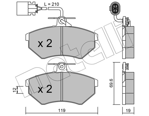 Remblokset Metelli 22-0050-1