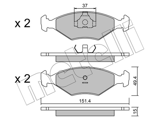 Remblokset Metelli 22-0057-5