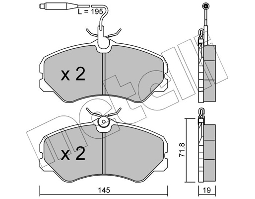 Remblokset Metelli 22-0058-1